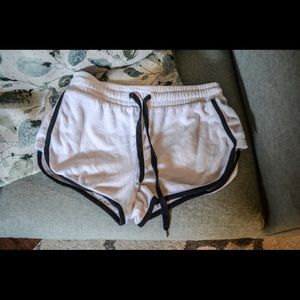 Forever 21 white lounge shorts size small